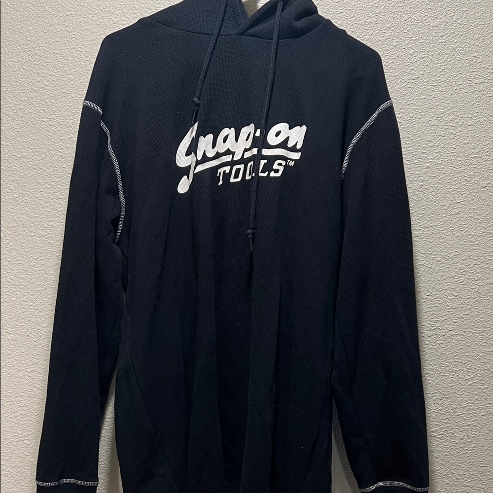 Snap-On Black Hoodie